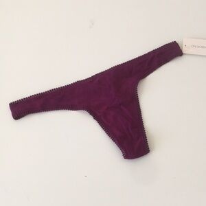 On Gossamer Mesh Thong Hip-G Dark Purple L/XL